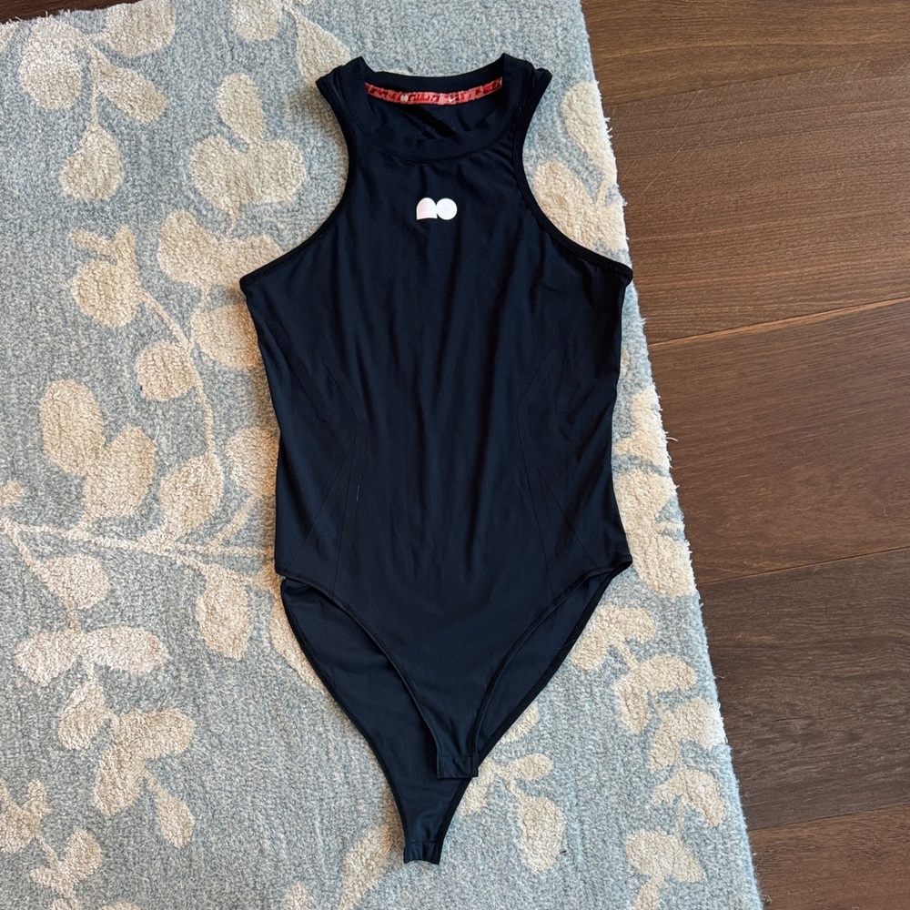 Nike Dri-Fit Black High-Neck Bodysuit